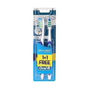 Oral B Toothbrush Pro Expert Cross Action Clean 2 Pieces