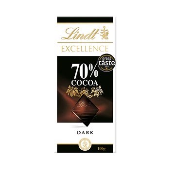 Lindt Excellence Dark Chocolate 70 Percent Cocoa 100g