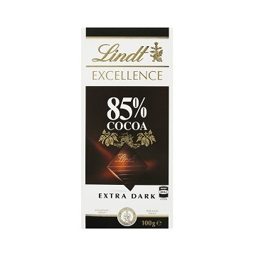 Lindt Excellence Dark Chocolate 85 Percent Cocoa 100g