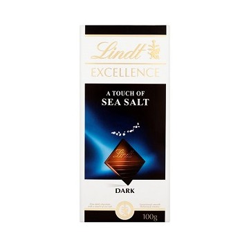 Lindt Excellence Dark Chocolate Touch Of Sea Salt 100g