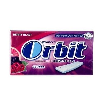 Orbit Berry Blast Sugar-Free Gum 14.5g 14 Pieces