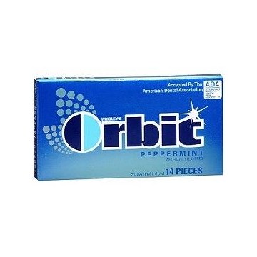 Orbit Peppermint Sugar-Free Gum 14.5g 14 Pieces
