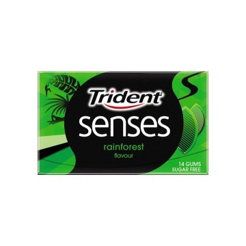 Trident Senses Rainforest Mint Sugar-Free Gum 14 Pieces
