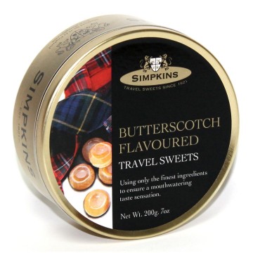 Simpkins Travel Sweet Butterscotch Flavoured 200g