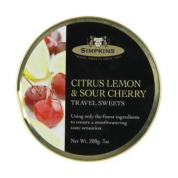 Simpkins Travel Sweet Citrus Lemon & Sour Cherry 200g