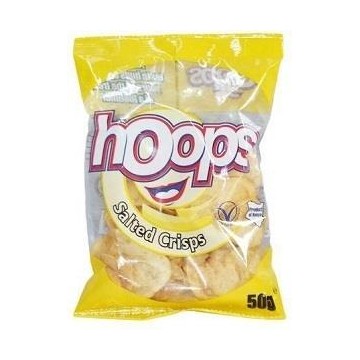 Hoops Potato Crisps Salted 50g