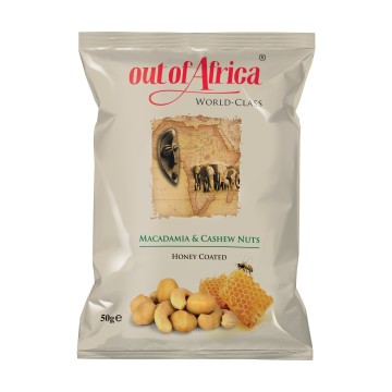 Out Of Africa Cashew Nuts Honey-Coated 50g