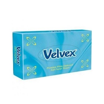 Velvex Facial Tissue Blue 80 Sheets