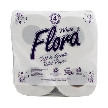 Flora Toilet Tissue 2 Ply 4 Rolls