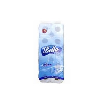 Bella White Toilet Paper 2 Ply 8 Rolls