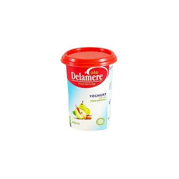 Delamere Premium Yoghurt With Pear And Caramel 450 ml