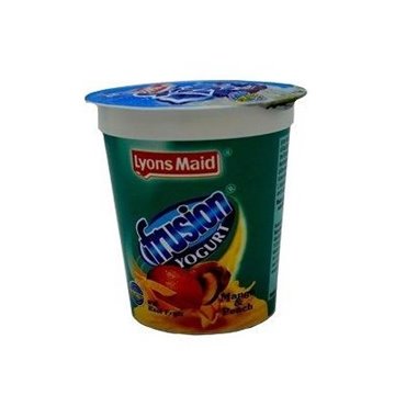 Lyons Maid Frusion Yoghurt Mango & Peach With Real Fruit 150ml