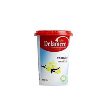 Delamere Premium Yoghurt With Real Vanilla Pods 450ml