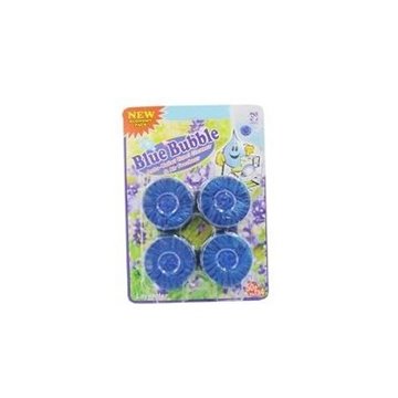 Blue Bubble Toilet Block Lavender 50g 4 Pieces