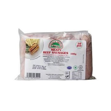Choice Meats Halal Meaty Beef Sausage 500g 10 Pieces