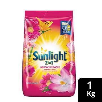 Sunlight 2 In 1 Handwashing Powder Tropical Sensations Sachet 1Kg