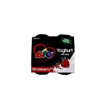 Bio Yoghurt With Real Strawberry 90ml 4 Pieces