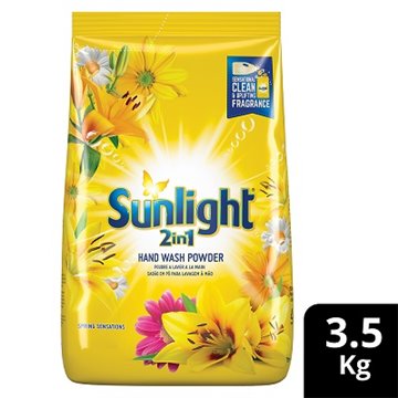 Sunlight 2 In 1 Handwashing Powder Spring Sensations Sachet 3.5Kg