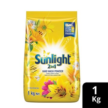 Sunlight 2 In 1 Handwashing Powder Spring Sensations Sachet 1Kg