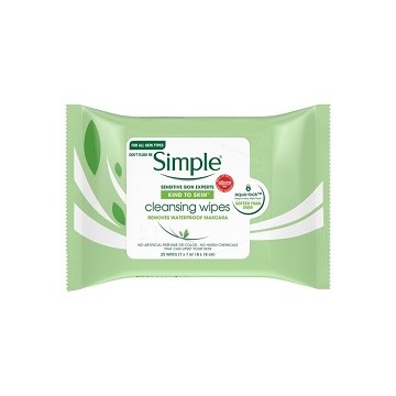 Simple Skin Cleansing Facial Wipes 25 Pieces