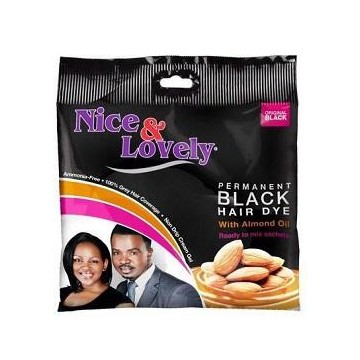 Nice & Lovely Permanent Black Hair Dye With Almond Oil 20ml