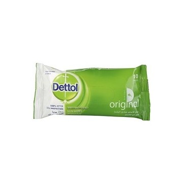 Dettol Anti-Bacterial Original Wipes 10 Pieces