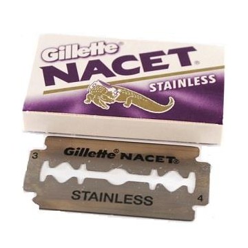Gillette Nacet Razor Blade Stainless 5 Pieces