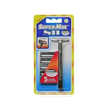 Super Max S Ii Razor + 5 Cartridges