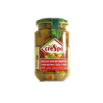 Crespo Green Olives Stuffed With Pimiento Paste 354g
