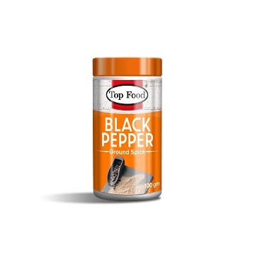 Top Food Black Pepper Powder Jar 100g